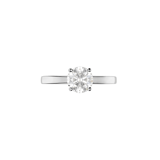 Custom order for Sophie - 2 Carat Round Lab Grown Diamond Ring & Solid 6MM Wide Band in 950 Platinum