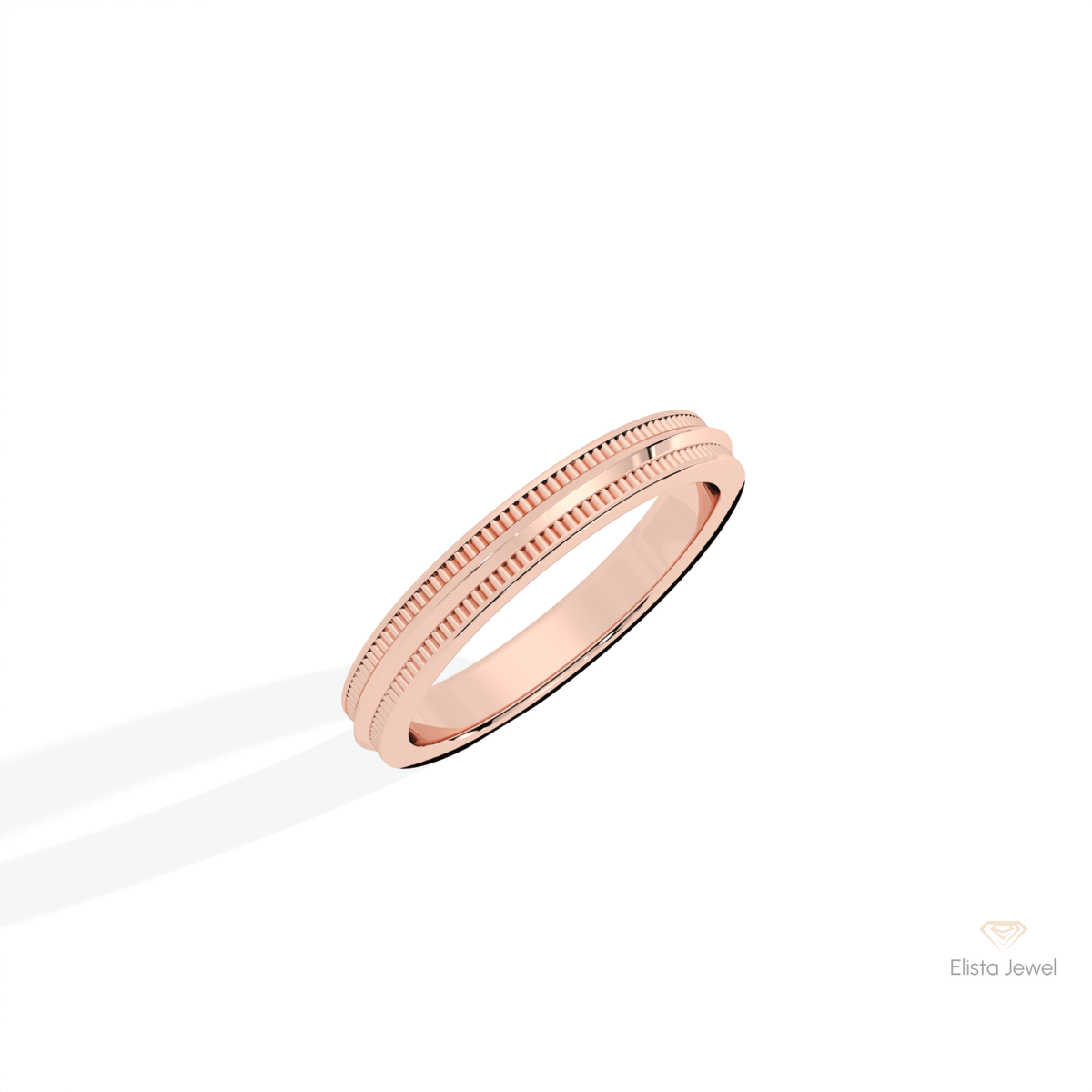 Celestial Wedding Lab Grown Diamond Band in Platinum - Lifestyle View