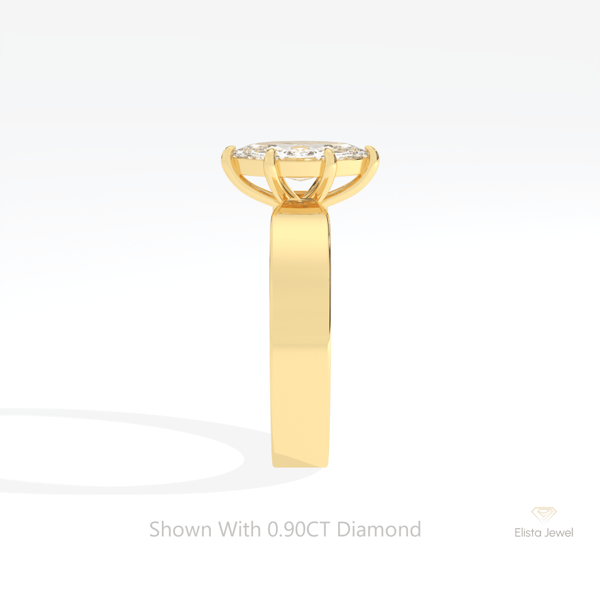 Marquise Cut Solitaire Wedding Lab Grown Diamond Ring - Additional View