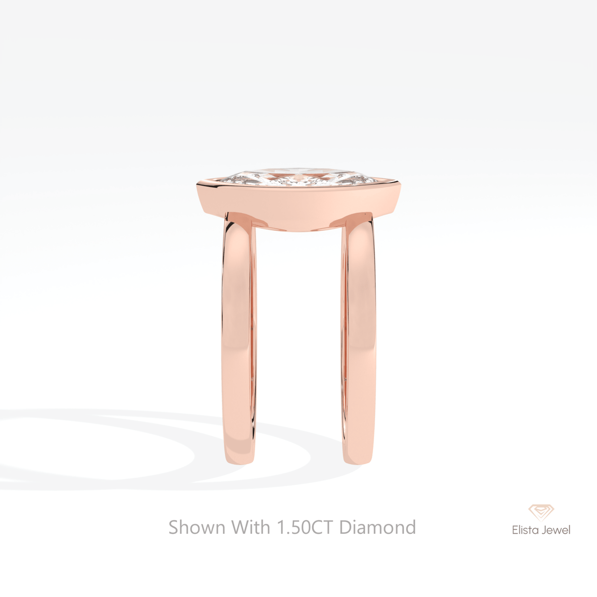 Marquise Cut Solitaire Wedding Lab Grown Diamond Ring - Additional View