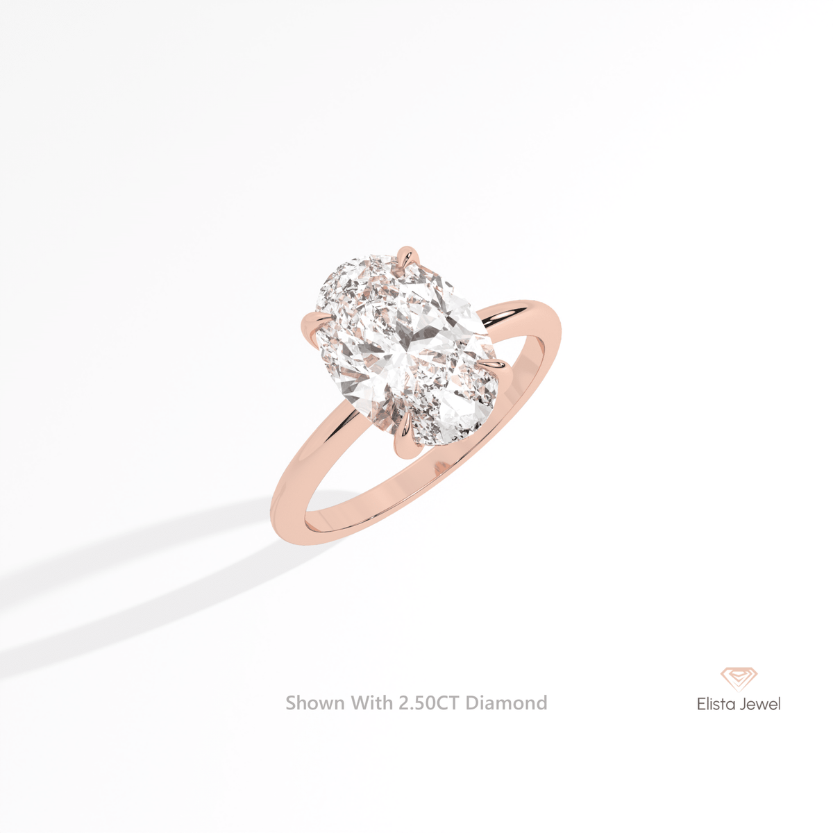 Oval Cut Double Hidden Halo Engagement Lab Grown Diamond Ring in Platinum - Lifestyle View