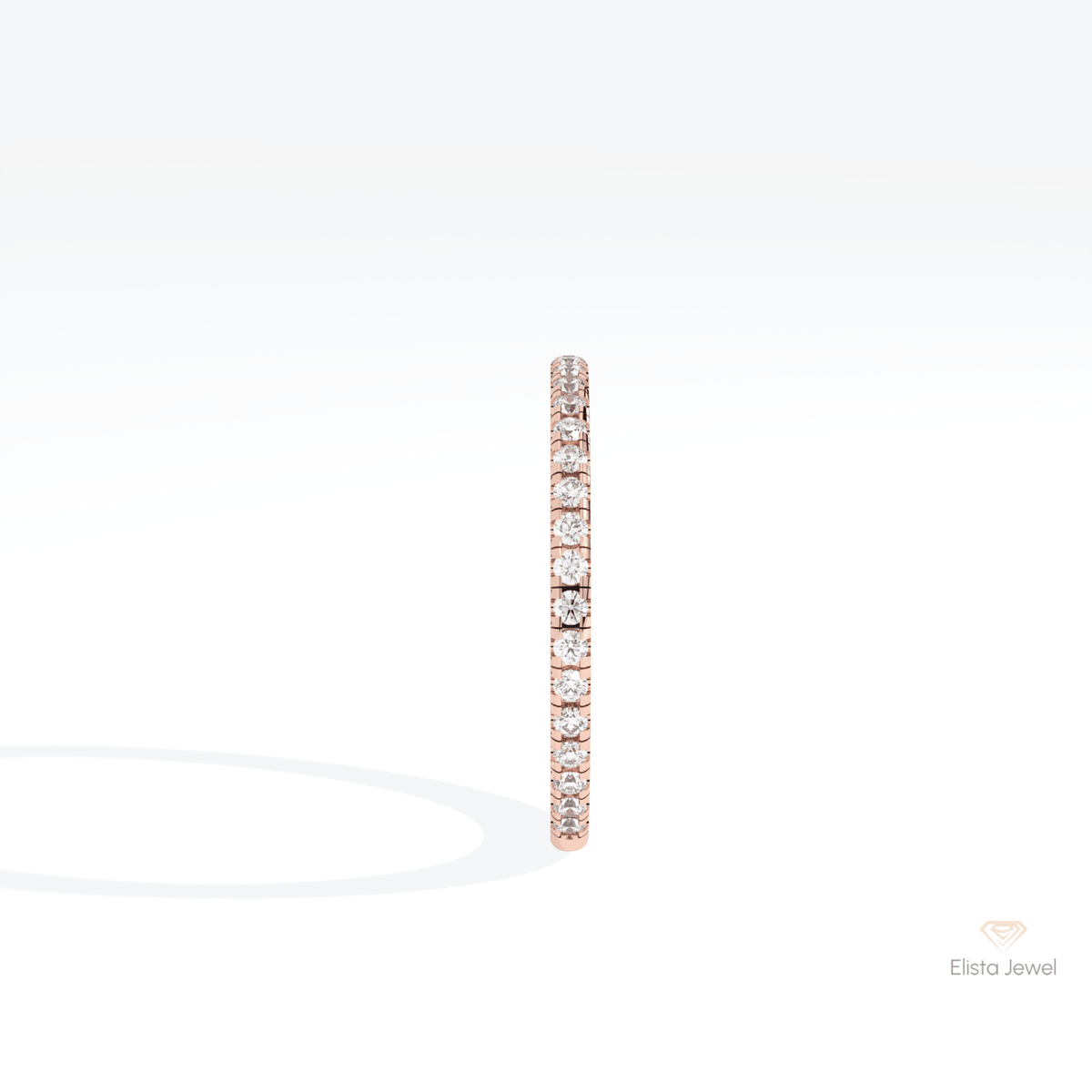 Round Cut Eternity Wedding Lab Grown Diamond Band - Additional View