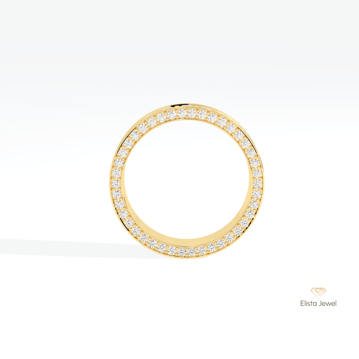Round Cut Full Eternity Matching Lab Grown Diamond Band - Alternative View