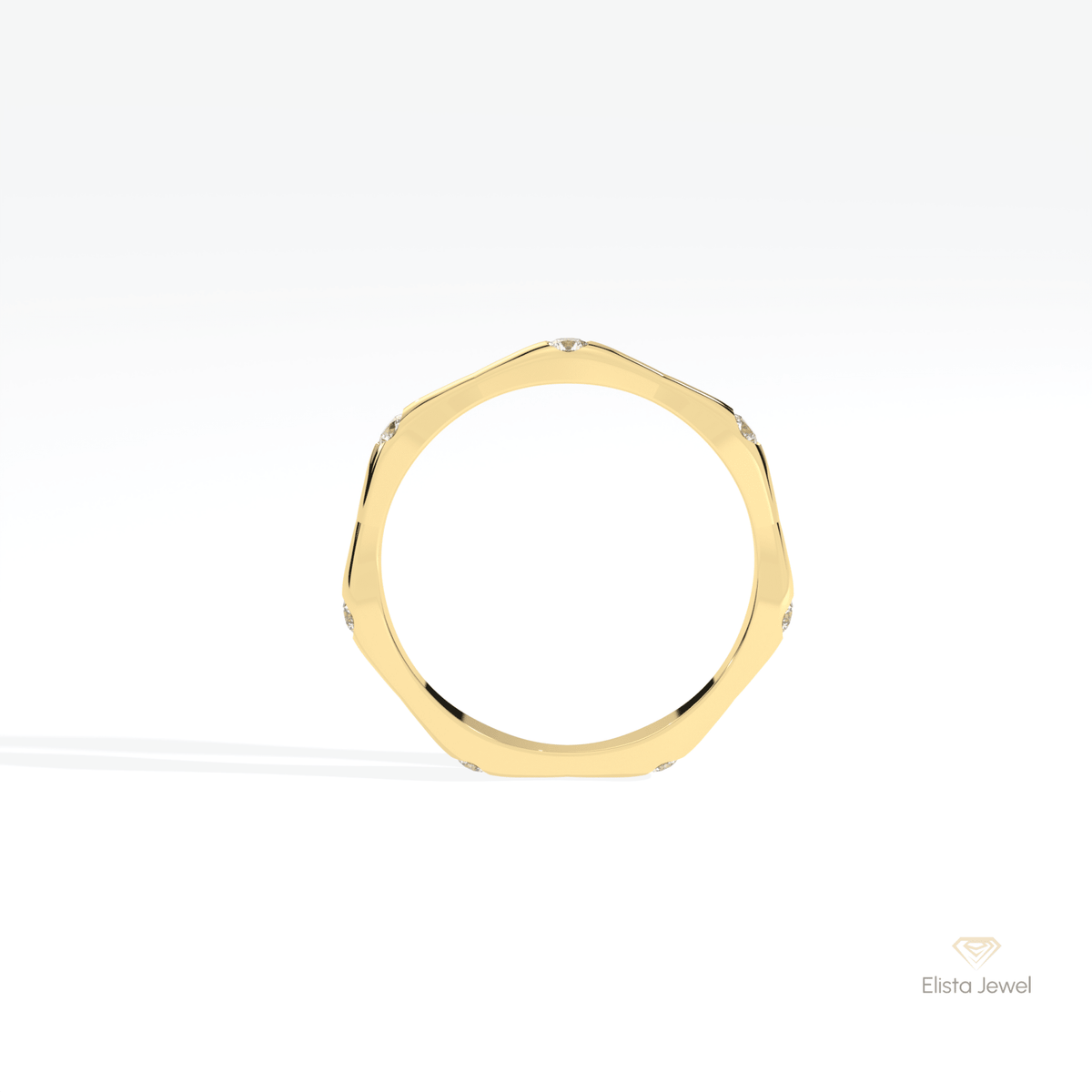 Round Cut Full Eternity Wedding Lab Grown Diamond Band - Alternative View