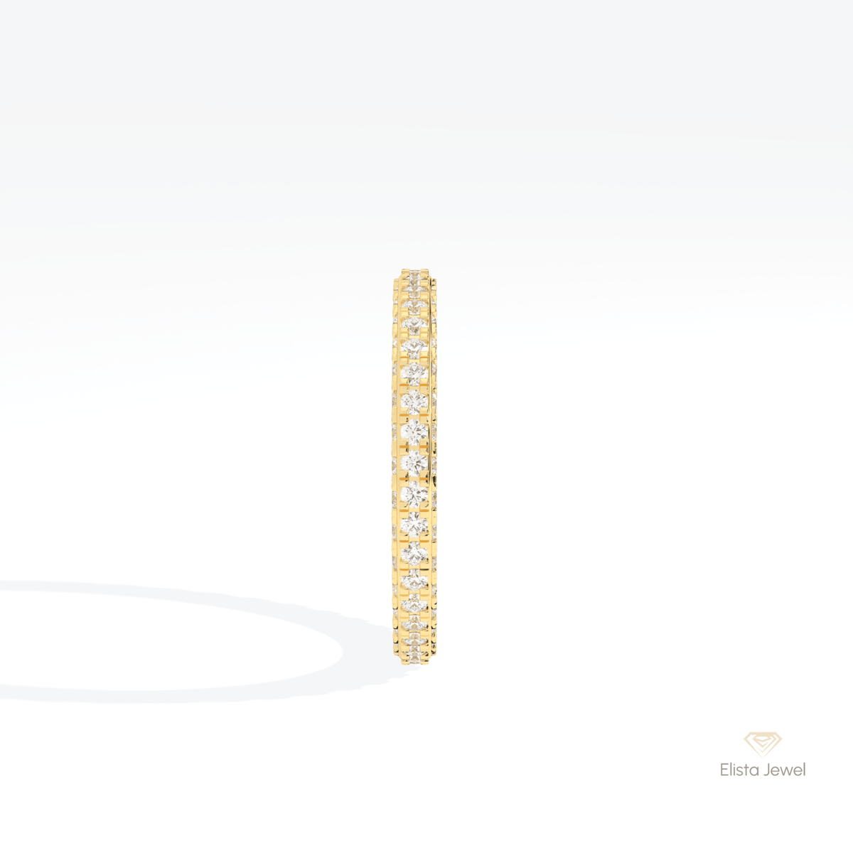 Round Cut Full Eternity Wedding Lab Grown Diamond Band - Additional View
