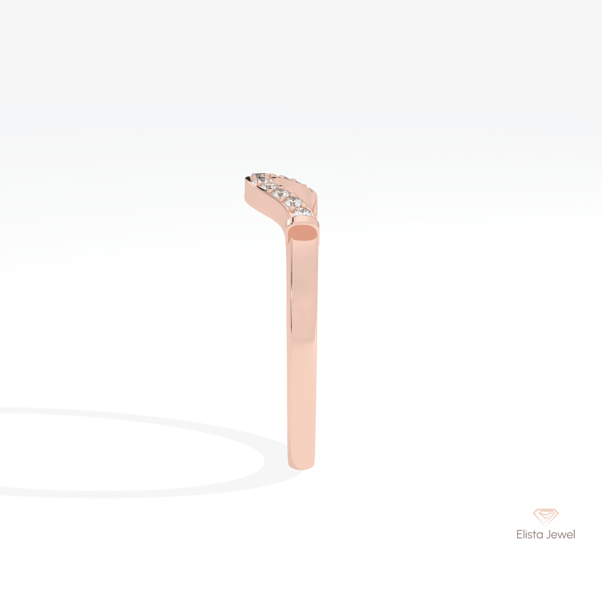 Round Cut Half Eternity Matching Lab Grown Diamond Band - Additional View