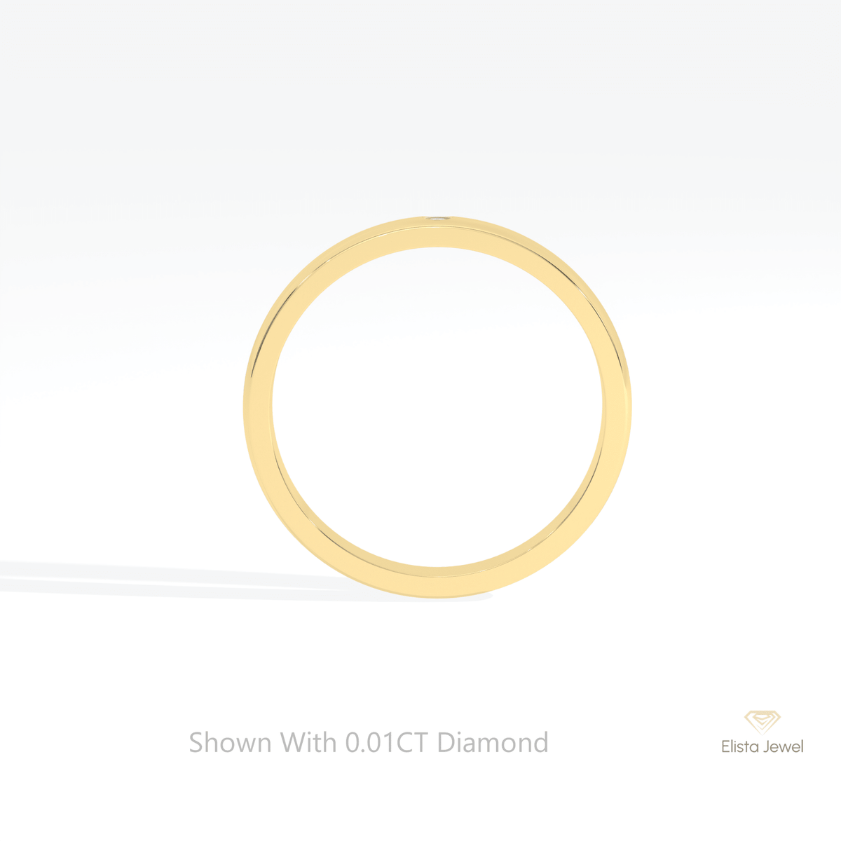 Round Cut Solitaire Engagement Lab Grown Diamond Ring in 10K Rose Gold - Angled View