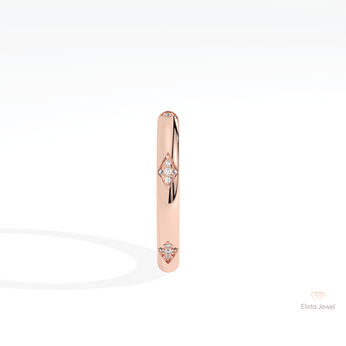 Round Cut Wedding Lab Grown Diamond Band - Additional View