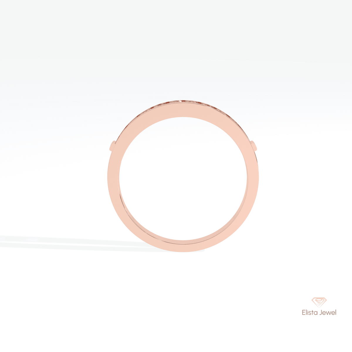 Round Cut Wedding Lab Grown Diamond Band - Alternative View