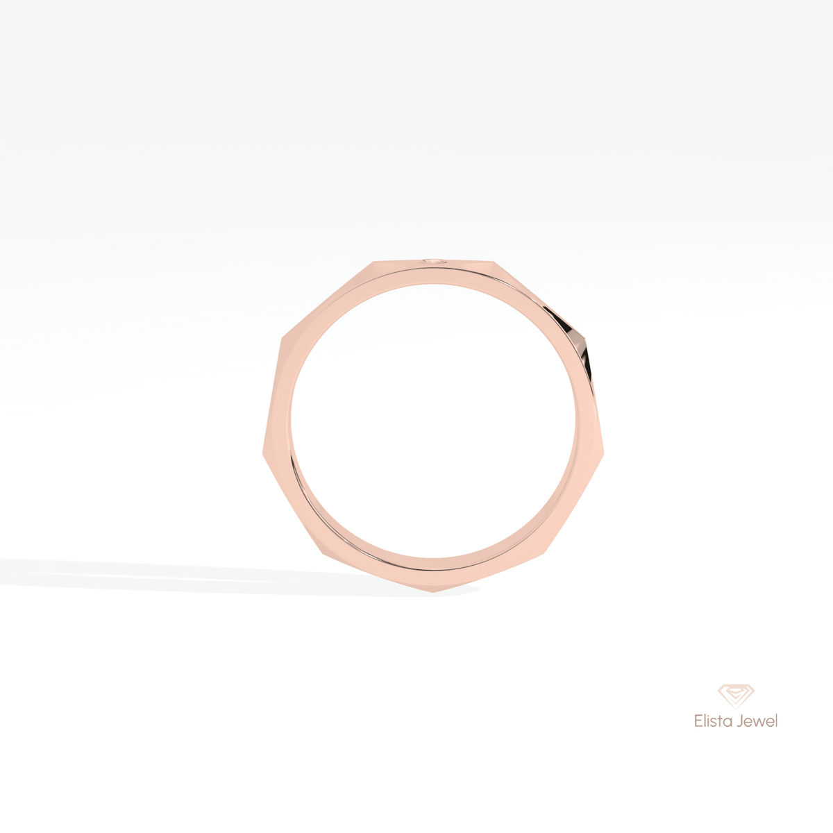 Round Cut Wedding Lab Grown Diamond Band - Alternative View