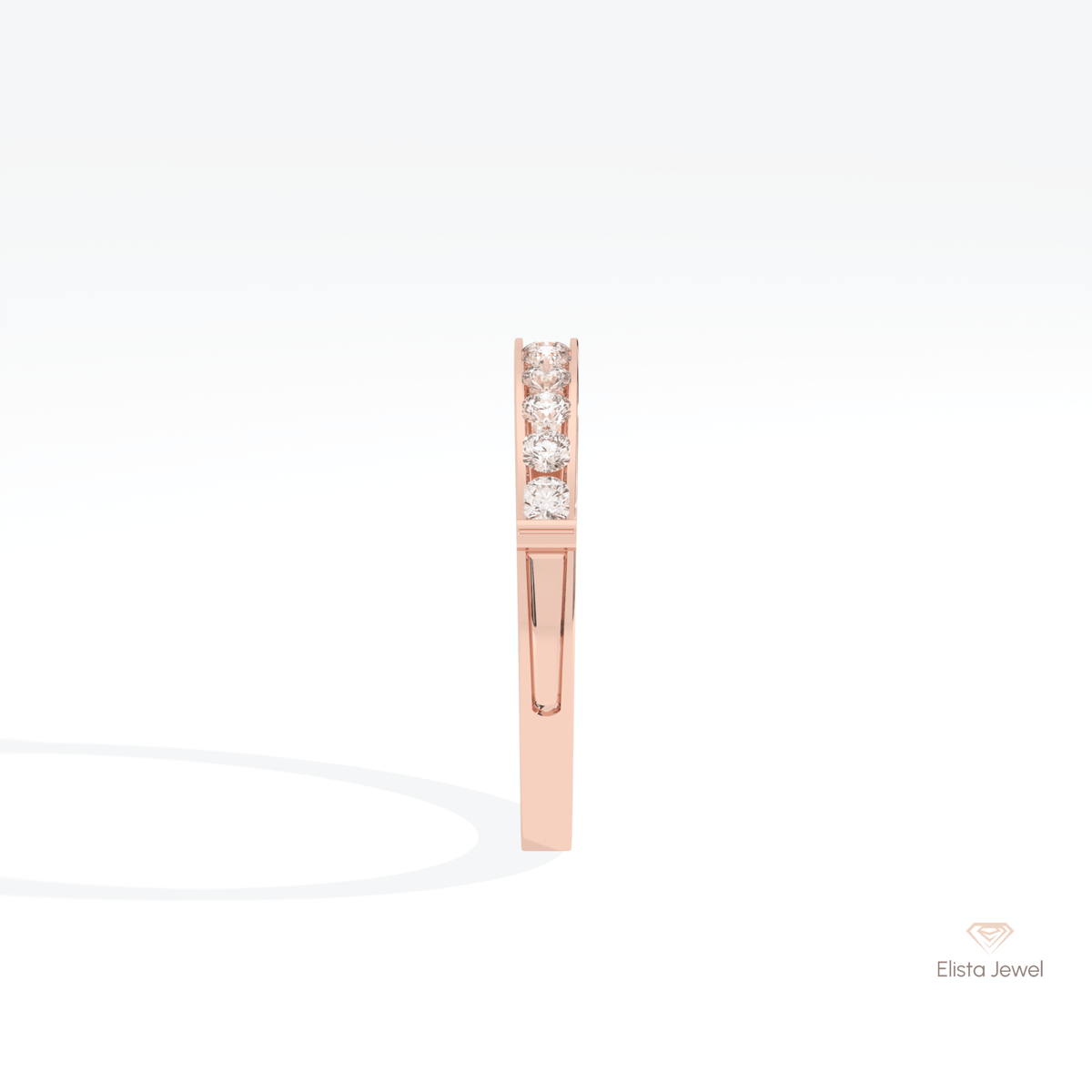 Round Cut Wedding Lab Grown Diamond Band - Additional View