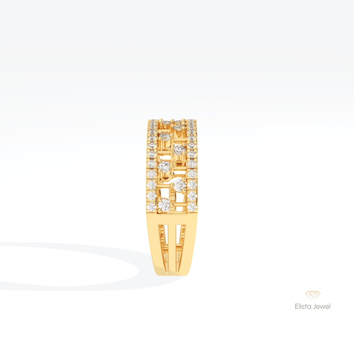 Round Cut Wedding Lab Grown Diamond Band - Additional View