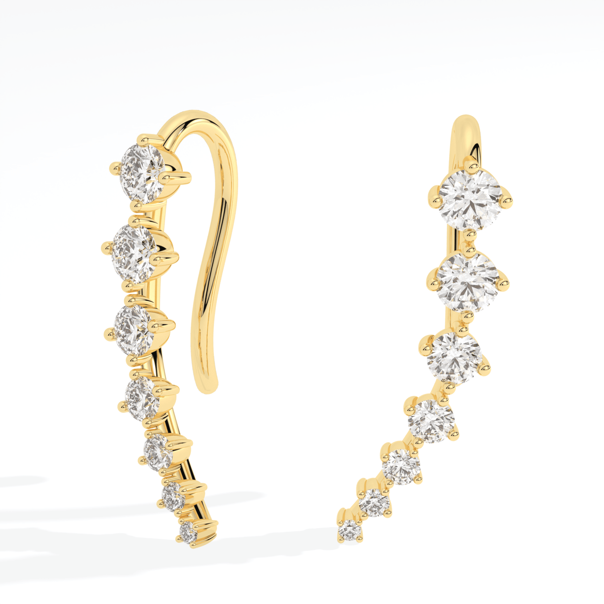 Seven Star Diamond Cuff Earring - Lifestyle View