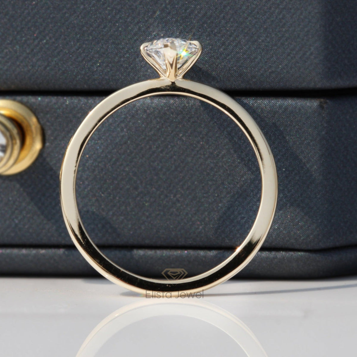 Marquise Cut Solitaire Engagement Lab Grown Diamond Ring - Lifestyle View
