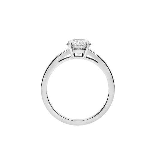 Custom order for Sophie - 2 Carat Round Lab Grown Diamond Ring & Solid 6MM Wide Band in 950 Platinum