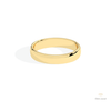 14K Gold Comfort Fit Plain Wedding Lab Grown Diamond Band - Detail View