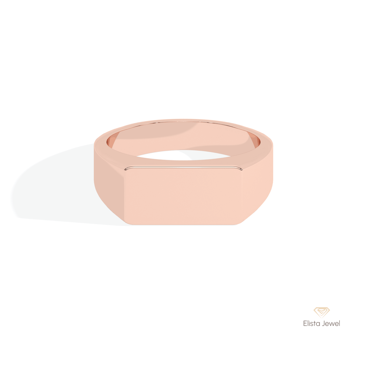 14k Gold Comfort Fit Wedding Lab Grown Diamond Ring - Ring on Hand View