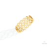 14K Gold Mesh Wedding Lab Grown Diamond Band - Lifestyle View
