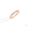 14K Gold Unique Plain Wedding Lab Grown Diamond Band - Lifestyle View
