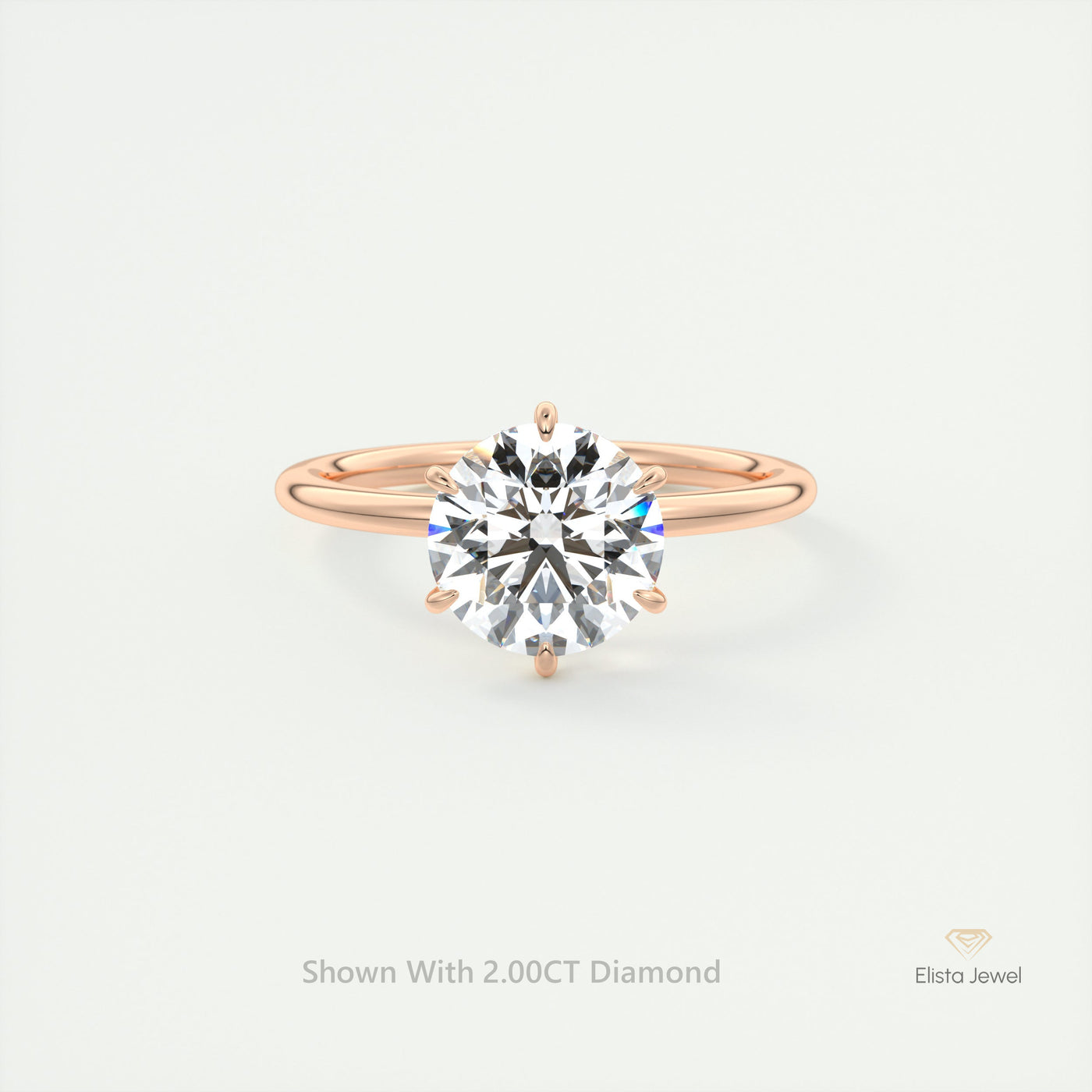 Round Cut Solitaire Engagement Ring