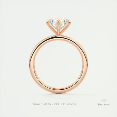 Round Cut Solitaire Engagement Ring
