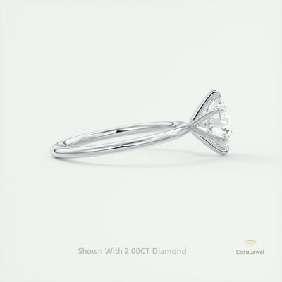 Round Cut Solitaire Engagement Ring
