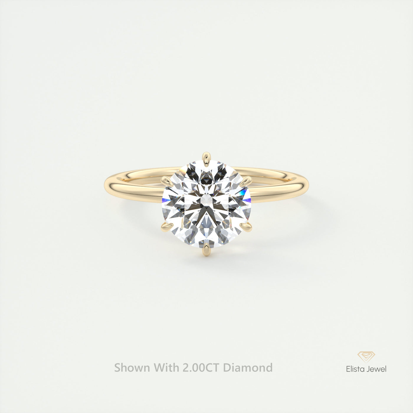 Round Cut Solitaire Engagement Ring