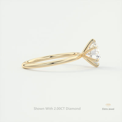 Round Cut Solitaire Engagement Ring