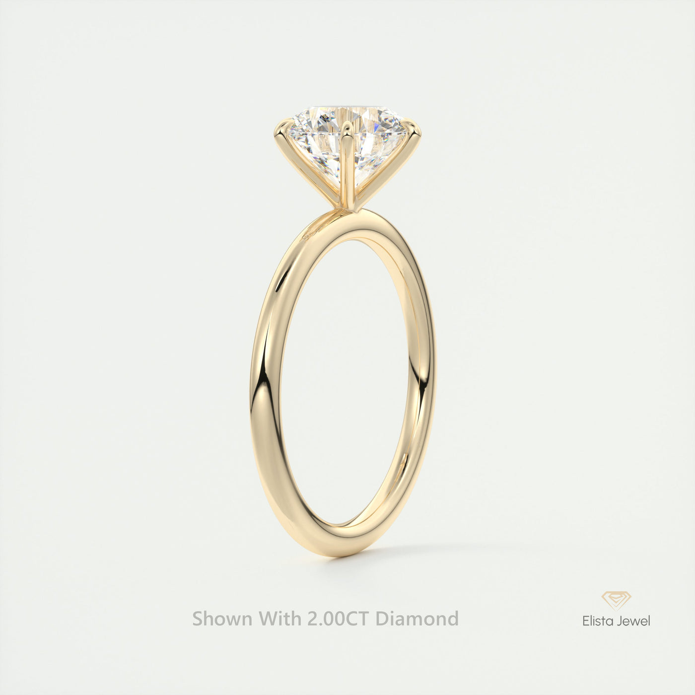 Round Cut Solitaire Engagement Ring
