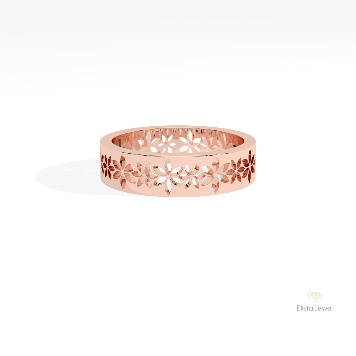 Floral Style Wedding Band