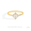 Marquise Cut Cluster Wedding Ring