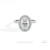 Oval Cut Halo Engagement Ring