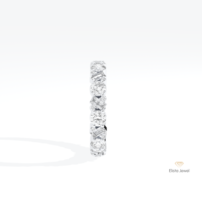 Round & Baguette Cut Full Eternity Band