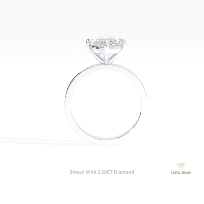 Marquise Cut Solitaire Wedding Ring