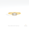 East West Marquise Cut Solitaire Ring