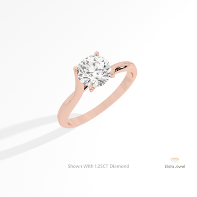 Round Cut Solitaire Engagement Ring