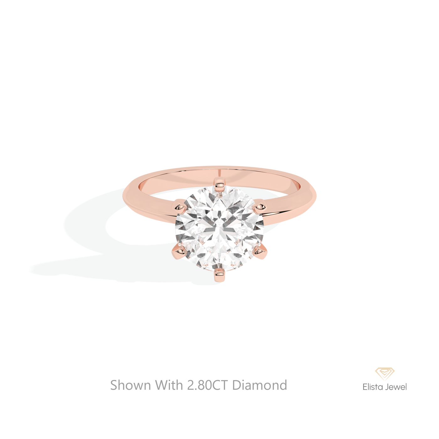Round Cut Solitaire Wedding Ring