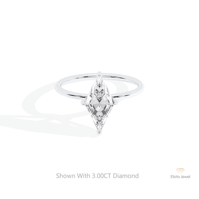 Kite Cut Solitaire Wedding Ring