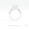Cushion Cut Cluster Engagement Ring
