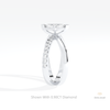 Marquise Cut Crossover Wedding Ring