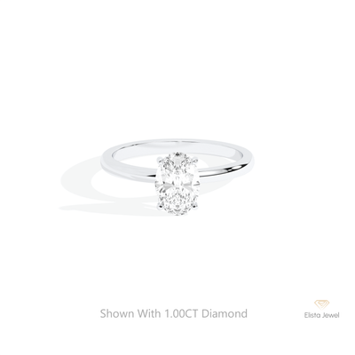 Oval Cut Solitaire Engagement Ring