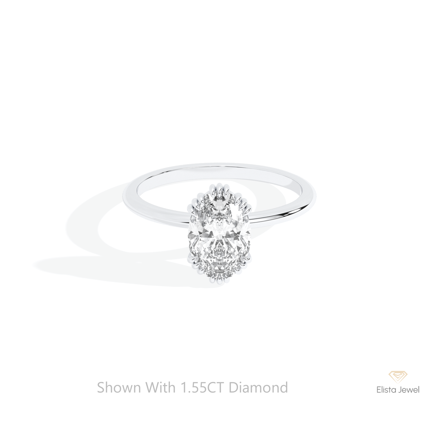Oval Cut Solitaire Wedding Ring