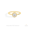 Round Cut Full Bezel Solitaire Ring