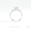 Marquise Cut Crossover Engagement Ring