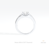 Princess Cut Accent Engagement Ring