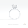 Princess Cut Hidden Halo Engagement Ring