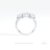 Oval Cut Three Stone Engagement Ring