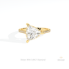 Trilliant Cut Accent Engagement Ring