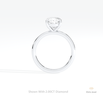 Cushion Cut Solitaire Engagement Ring