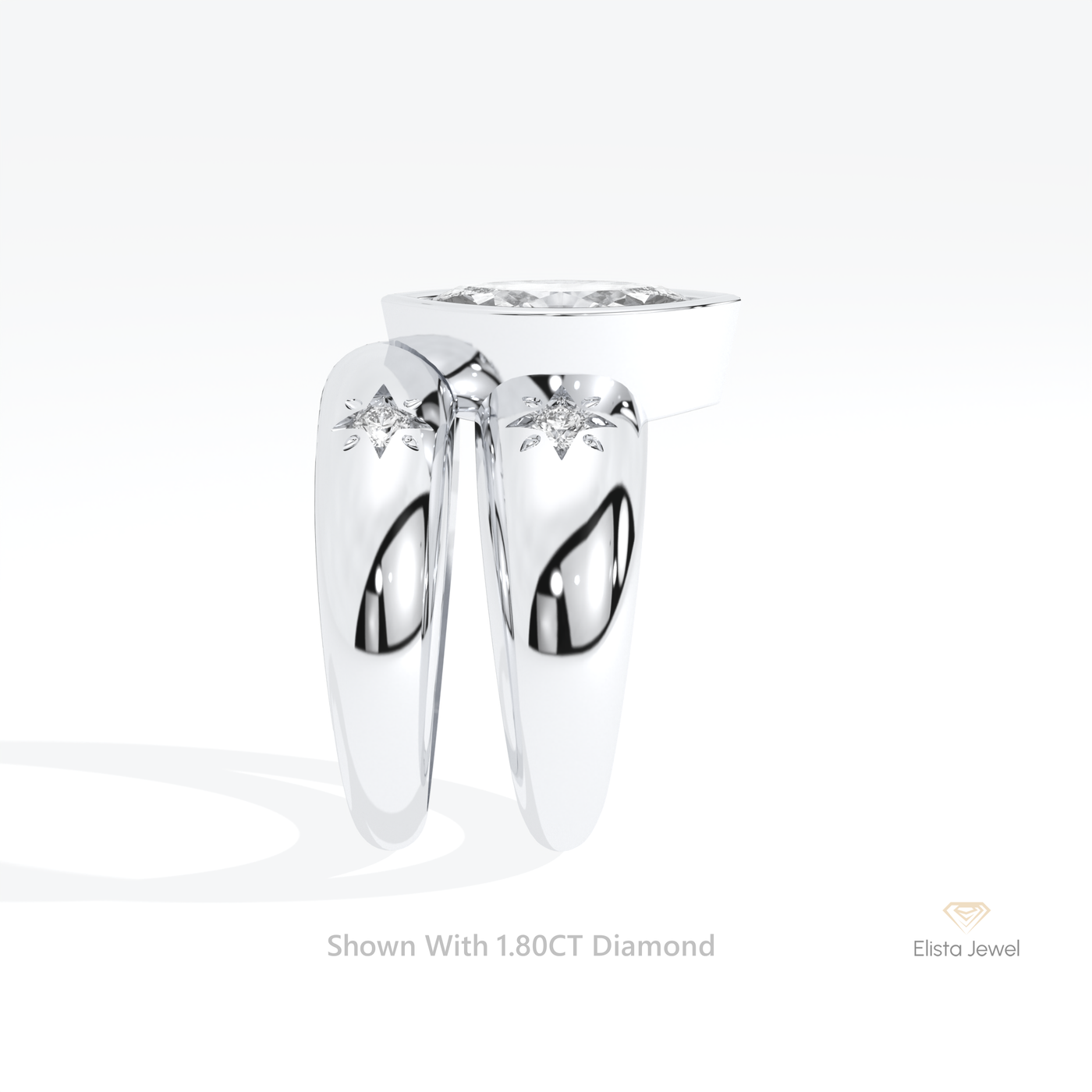Celestial Band With Marquise Cut Ring Set